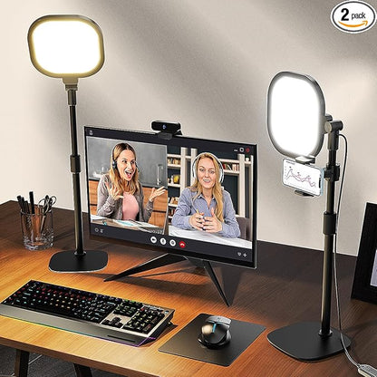 LitONES 2Pcs Desktop Video Conference Lighting by LitONES