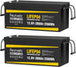 12V 200Ah Lithium LiFePO4 Battery, Built-in 200A BMS, 2560Wh Energy Storage by Saveupto50onFeuruetc
