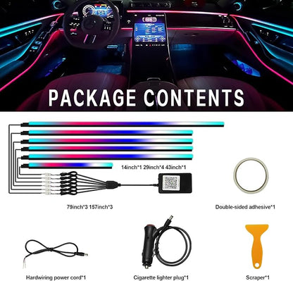 Dreamcolor Interior Car Lights, WEBUPAR Car Accessories 6 in 1 Car LED Strip - Image 5