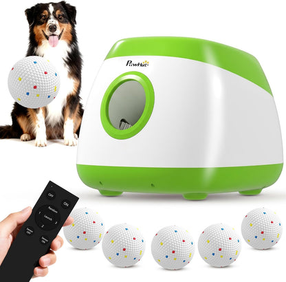 pawhut automatic dog ball launcher remote control for, main product view