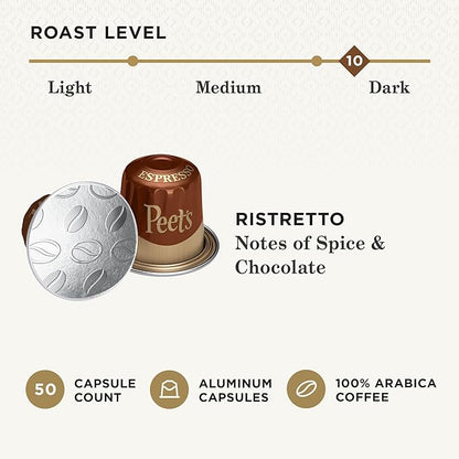 Peet's Coffee, Dark Roast Espresso Capsules, Compatible - Image 3