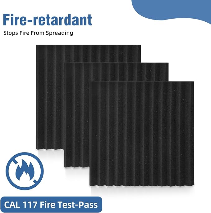 HWLIYUTAI 100 Pack Acoustic Panels 1 X 12 X 12 Inches - Image 3