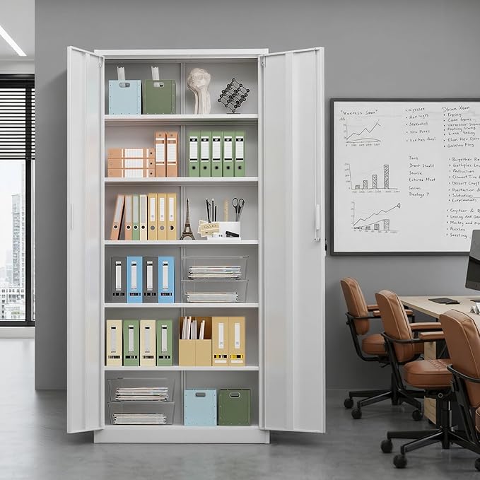 VINGLI Metal Garage Storage Cabinet - Image 7
