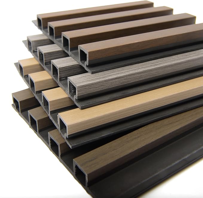 Art3d 4-Pack 6 x 6 Inch WPC Wood Slat Wall Panel - Image 4
