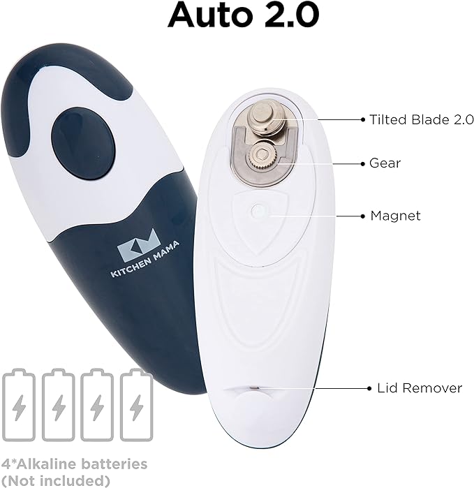 Kitchen Mama Auto 2.0 Electric Can Opener: Blade Opens Almost Any Can Pop or - Image 2