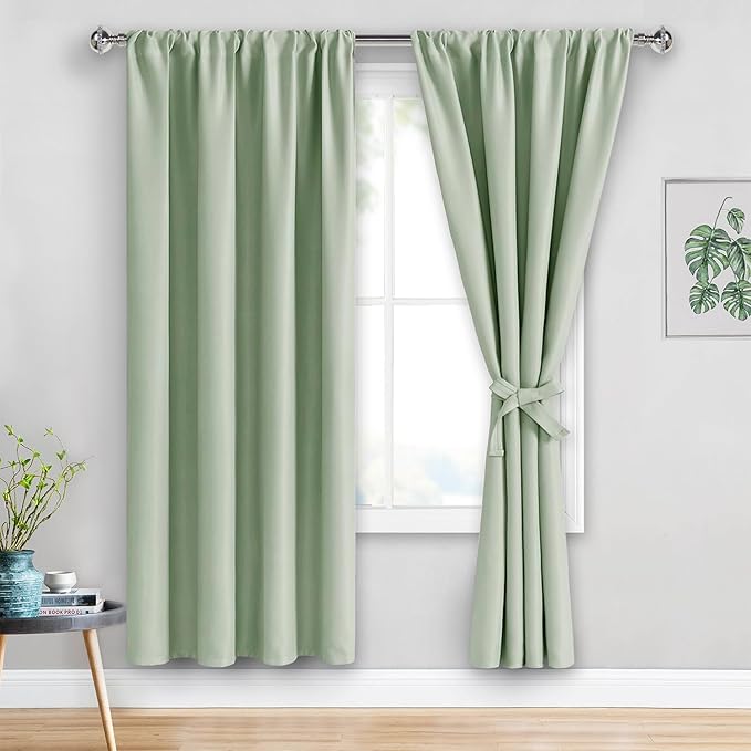 JIUZHEN Blackout Curtains for Bedroom– Thermal Insulated, Noise Reducing Room by JIUZHEN