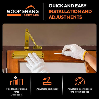 Boomerang Medium Duty Automatic Commercial Door Closer - Image 4