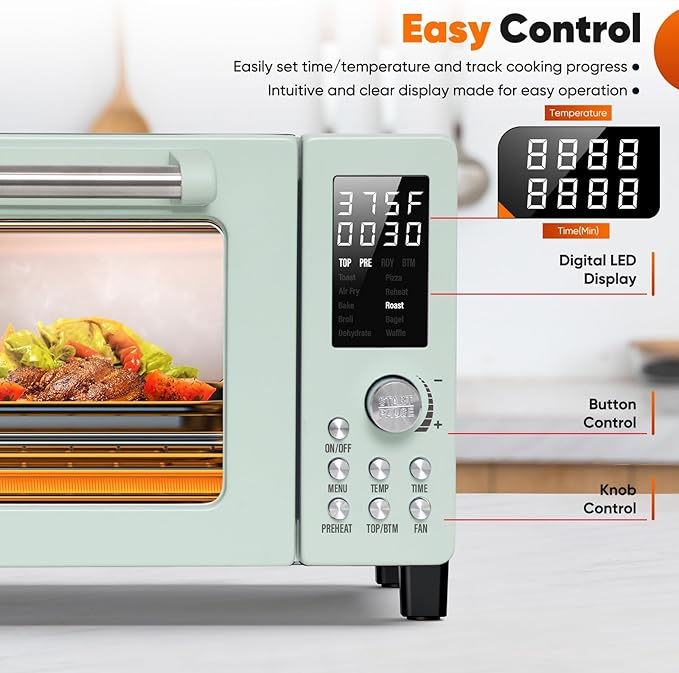 Nuwave Bravo Pro Smart 21QT Toaster Oven Air Fryer Combo, Convection Oven - Image 5