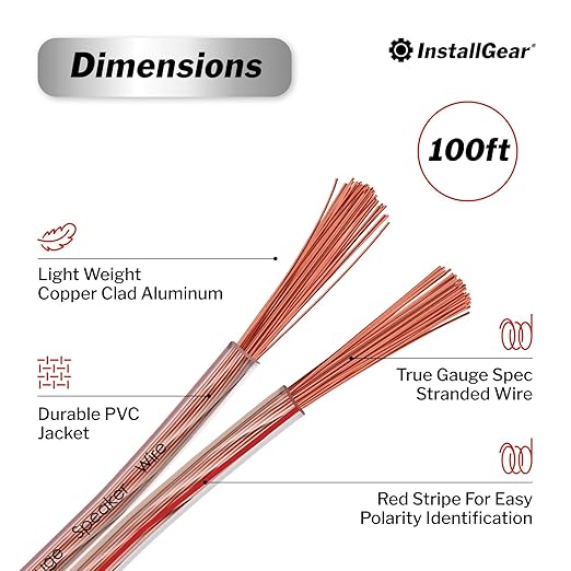 InstallGear 14 Gauge Wire AWG Speaker Wire - Image 3
