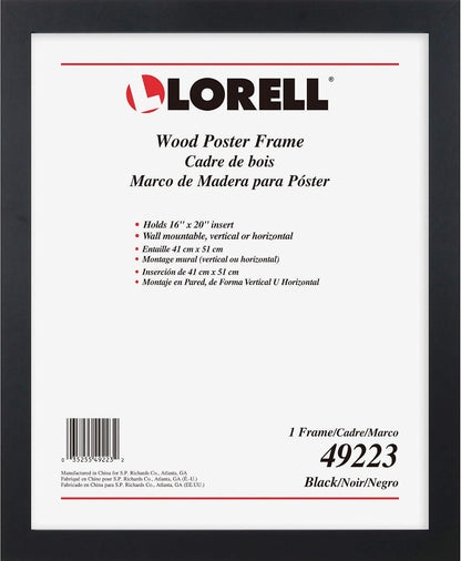 Lorell Stylish Poster Frame, 16" x 20" (49223)