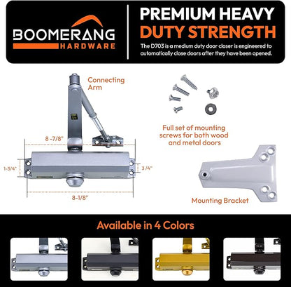 Boomerang Medium Duty Automatic Commercial Door Closer - Image 2
