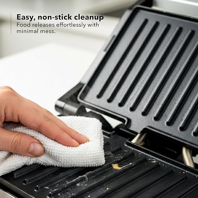 OVENTE Electric Indoor Panini Press Grill and Sandwich Maker - Image 5