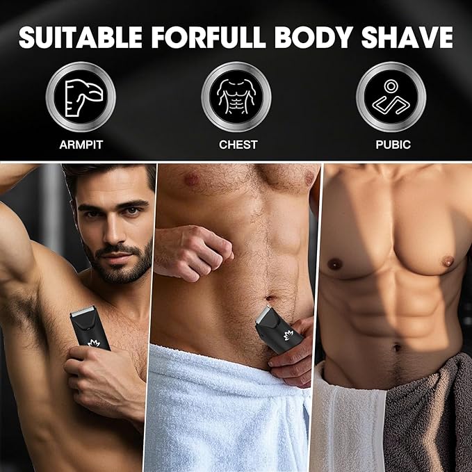 RESUXI Manscape Ball Trimmer for Men, Body& Pubic Hair Trimmer and Groin Hair - Image 7