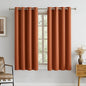 DUALIFE Terracotta Curtains-Rust Blackout Curtains by DUALIFE
