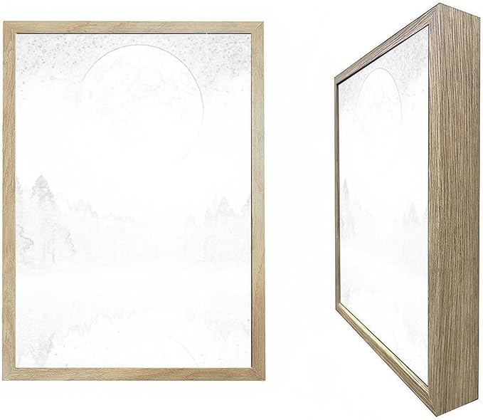 URVIP LED Glowing Photo Frame, 3D Starry-Sky Moon Lake Misty Forest Wall Art - Image 3
