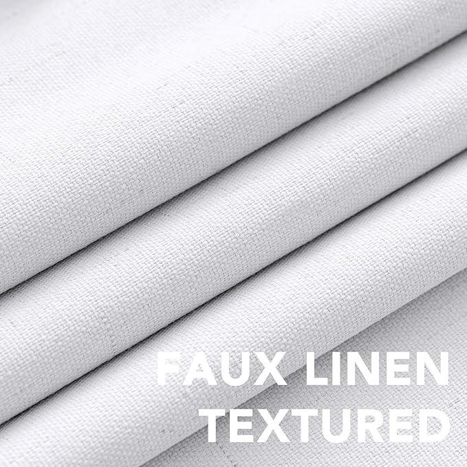 H.VERSAILTEX Linen Curtains 100% Blackout Curtains - Image 4