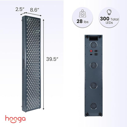 Hooga Red Light Therapy, 300 Quad Chip Flicker Free LEDs, Ultra Series - Image 4