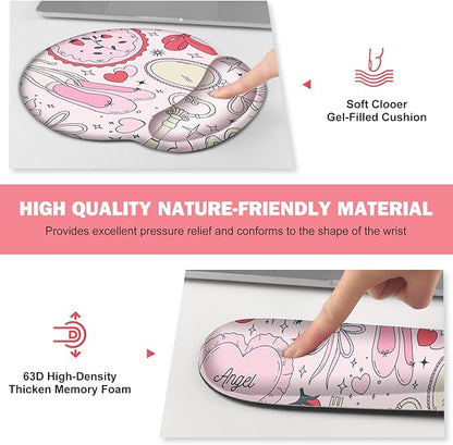 Gaming Mouse Pad, Large Desk Mat, Cute Desk Pad Protector, 4in1 XXL Mousepad + - Image 4