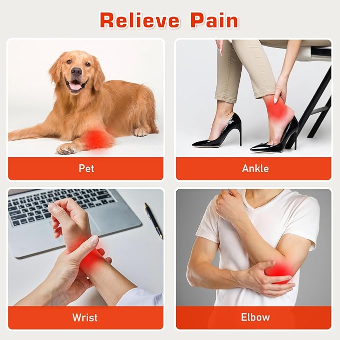 Red Light Therapy Belt for Neck, Near Infrared Light Therapy Belt Wearable - Image 3
