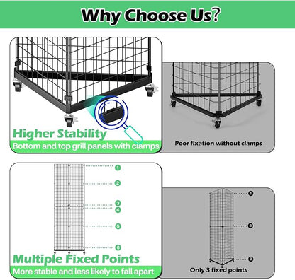 ztysn Grid Wall Panels Display Stand - Image 6