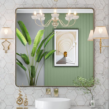 LOAAO 36”X36” Bronze Bathroom Mirrors by LOAAO