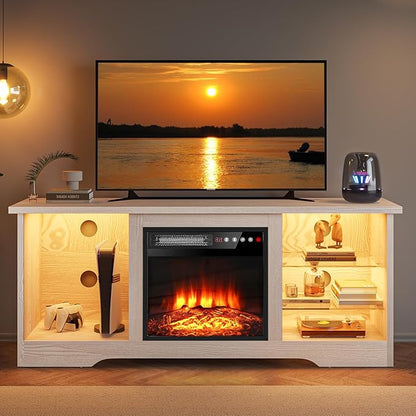 VITESSE 58 Inches Fireplace TV Stand - Image 7