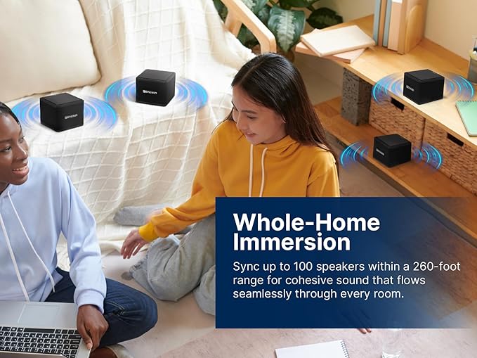 Emerson EAS-3006-BK Sound Blox – Wireless Magnetic Stackable Bluetooth Speakers - Image 9