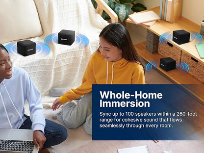 Emerson EAS-3006-BK Sound Blox – Wireless Magnetic Stackable Bluetooth Speakers - Image 9
