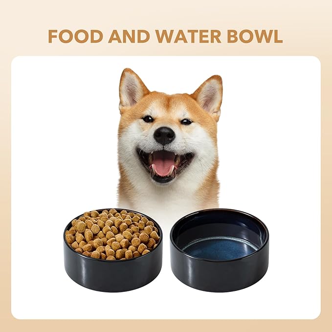 Ceramic 7.3inch Dog Bowl for Medium Breed Dogs, Anti-Slip and Weighted Pet Food - Image 6