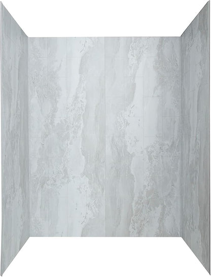 Palisade 78in x 60in x 30in Waterproof Vinyl Shower Surround Kit by PalisadeWallTilesandPlanks