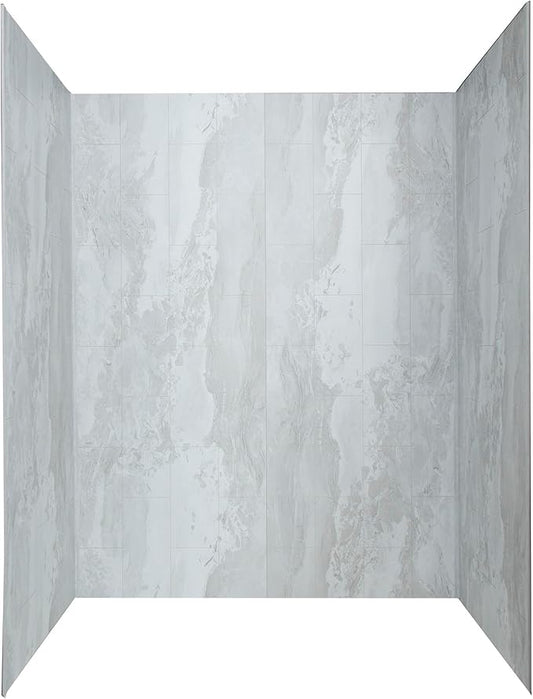 Palisade 78in x 60in x 30in Waterproof Vinyl Shower Surround Kit by PalisadeWallTilesandPlanks