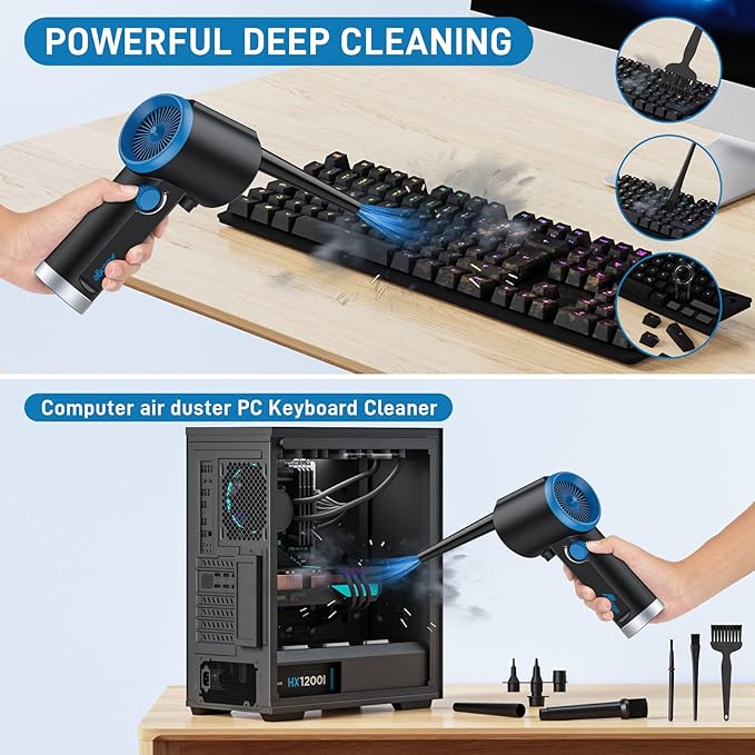 ATEngeus Compressed Air Duster, Electric Air Duster, Cordless Air Duster - Image 2