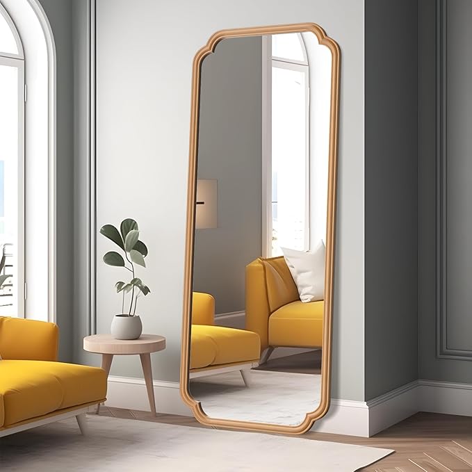 Natural Wood Framed Bathroom Mirror - Image 4