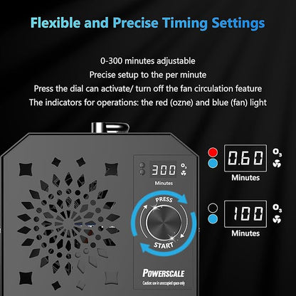 PowerScale Ozone Generator 90, 000mg/h O3 Intelligent Control Ozone Odor - Image 2