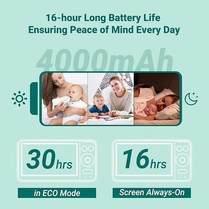 OKAIDI Baby Monitor with Camera and Audio, 1000ft Range, Night Vision, Baby - Image 5