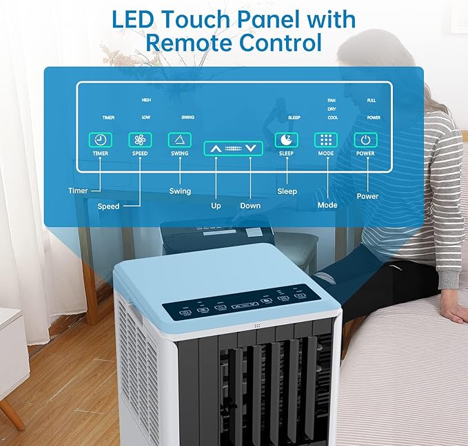 8000 BTU Portable Air Conditioner, Portable AC Unit - Image 3