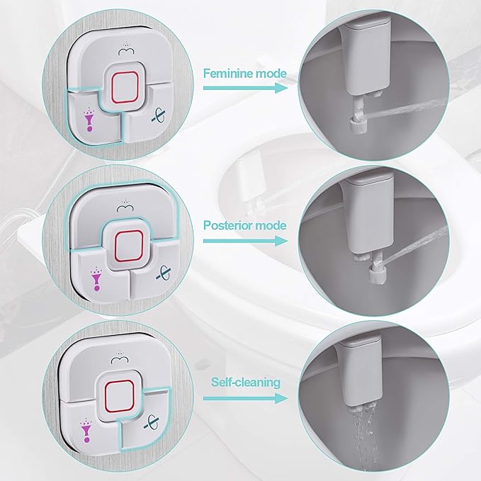 SAMODRA Bidet Attachment, Non-Electric Cold Water Bidet Toilet Seat Attachment - Image 7