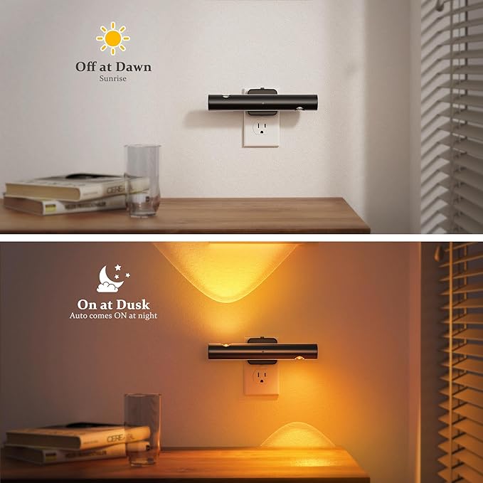 JandCase LED Night Light, Modern Night Lights Plug into Wall, 0-100LM - Image 3