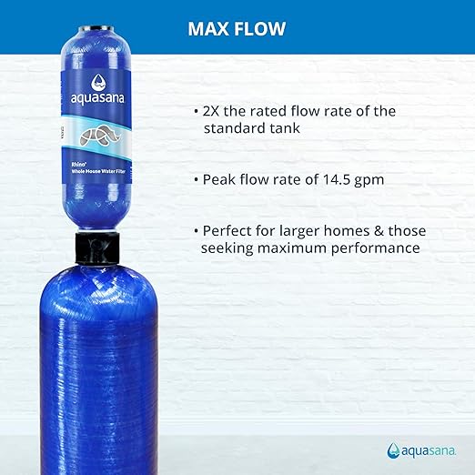 Aquasana Whole House Max Flow Water Filter | 1, 000 Gallons | Salt-Free - Image 5