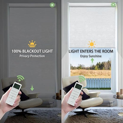 Motorized Blinds with Remote, Automatic Shades Work with Alexa/Google/Apple Home - Image 2