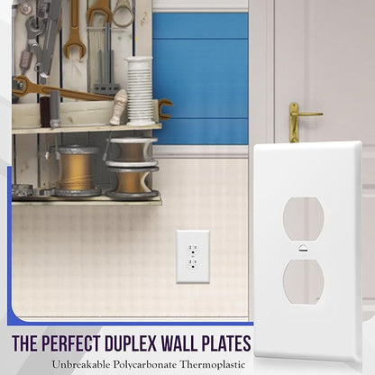 ENERLITES Jumbo Duplex Receptacle Outlet Wall Plate, Electrical Outlet Covers - Image 3
