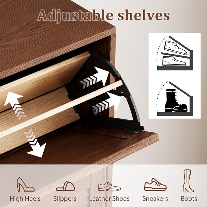 KungFuWood Soild Wood Shoe Storage Cabinet - Image 4