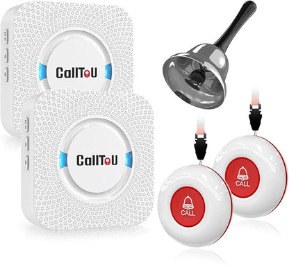 CallToU Wireless Caregiver Pager Smart Monitoring System Alert Buttons Hand by CallToU