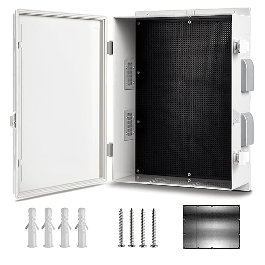 Outdoor Waterproof Electrical Junction Box, ABS Water Resistant Enclosure by smartpoeswitch