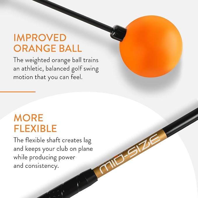 Orange Whip Golf Swing Trainer Aid Patented & Made in USA - Image 3