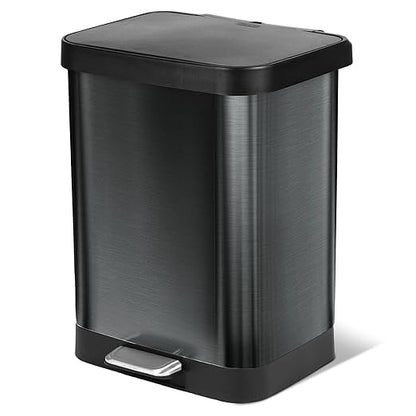 Glad Stainless Steel Step Trash Can by GladTrashFoodStorage