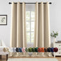 MIULEE Cream Beige Blackout Curtains by MIULEE