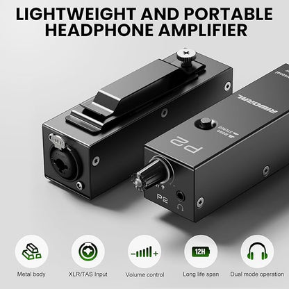 Riworal battey powered Portable Personal Amplifier Analog Headphone Amplifier - Image 3