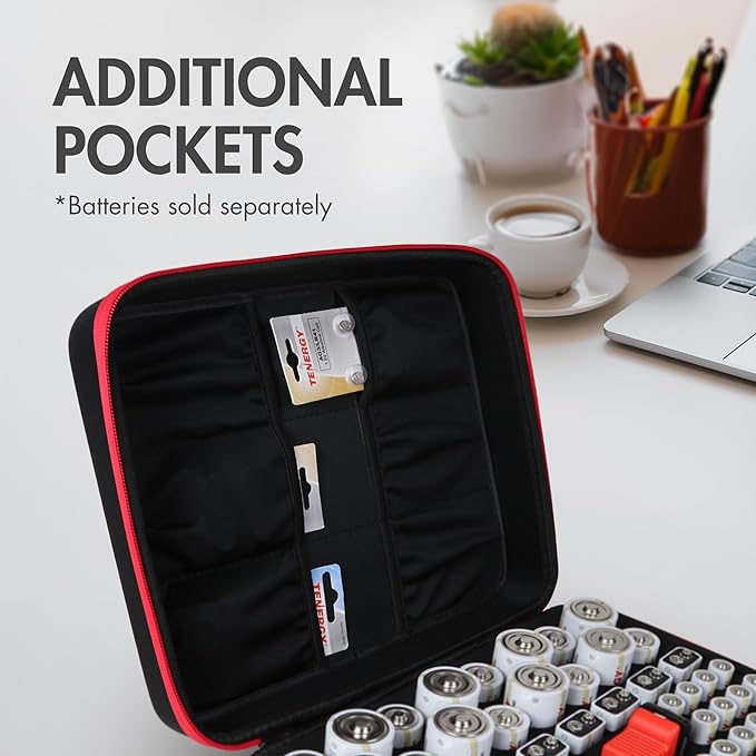 Tenergy Large Battery Organizer Storage Case - Image 3