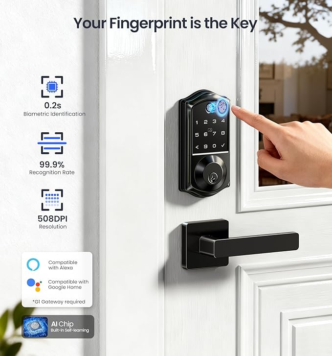Veise VE017-B Fingerprint Smart Lock - Image 8